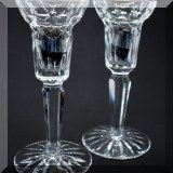 G20. Pair of Waterford Crystal candlesticks. 6”h - $28 